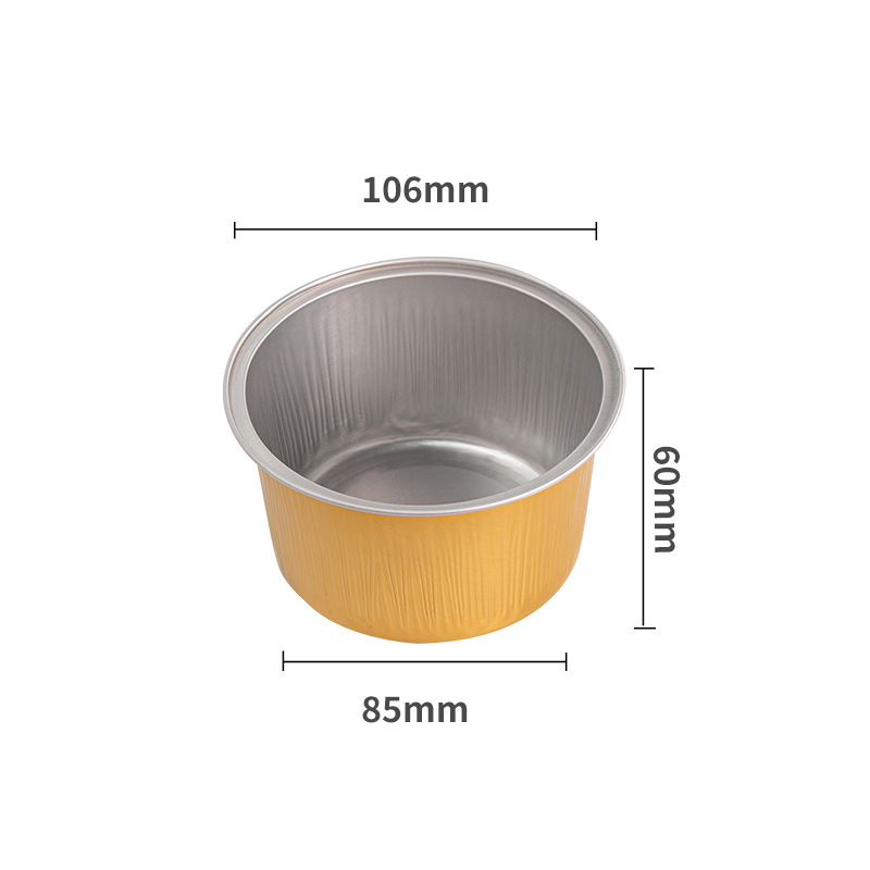 Gold Aluminum Foil Cup – 350ml Capacity for Baking & Serving