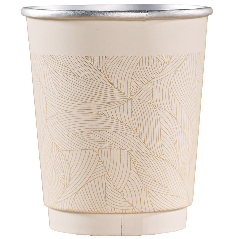 300ml Double-Wall Foil Paper Cup – Heat-Insulated, Leak-Resistant & Food-Grade