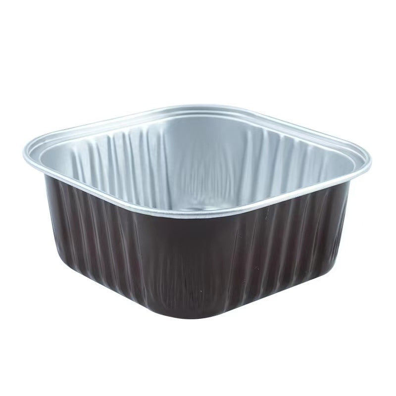 Square Aluminum Foil Tray – Food Grade, Heat & Cold Resistant