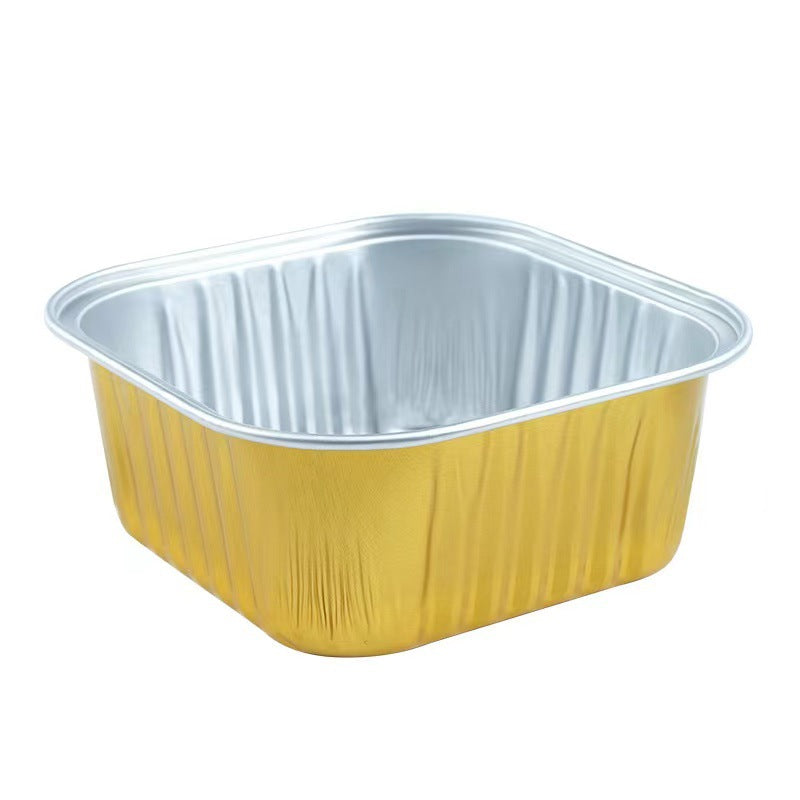 Square Aluminum Foil Tray – Food Grade, Heat & Cold Resistant