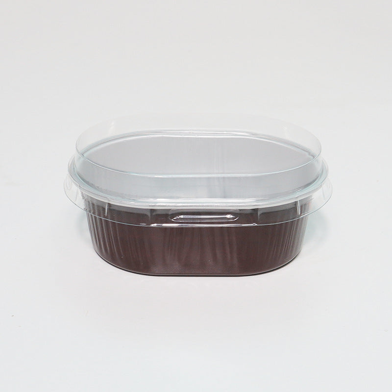 Disposable Oval Aluminum Foil Container with Clear Lid