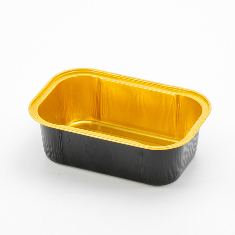 168ml Rectangular Aluminum Foil Food Container – Gold & Silver – For Baking & Takeout